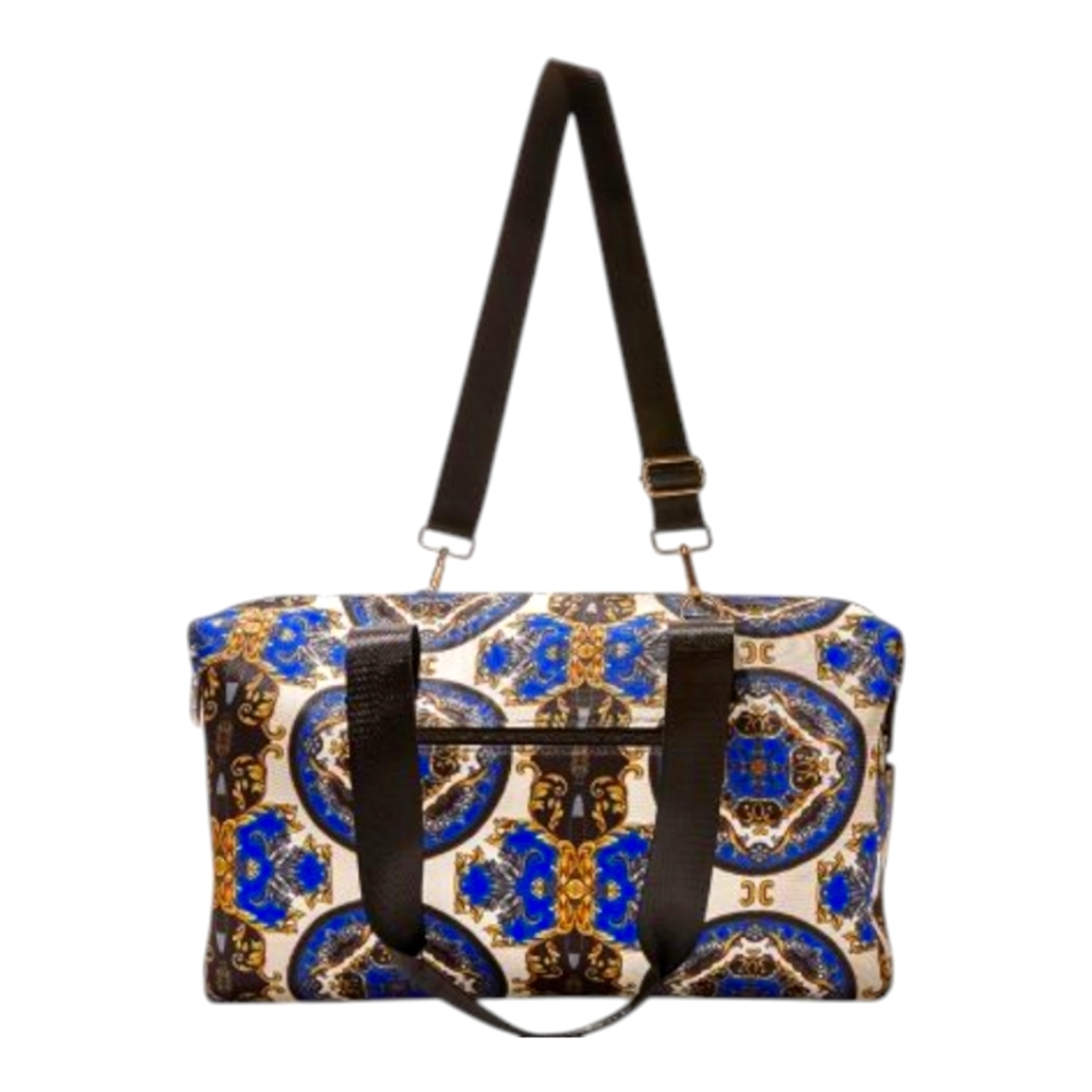 Alice + Olivia NWT Duffle Bag Regal Romance Sapphire Large 16" x 6" x 11